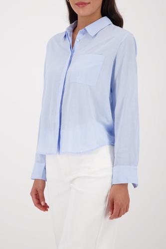 Bluse mit Hemdkragen 38 - Light Sky