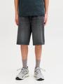 JJIALEX JJORIGINAL SHORTS SQ 175 SN JNR 140 Baggy Fit - Black Denim