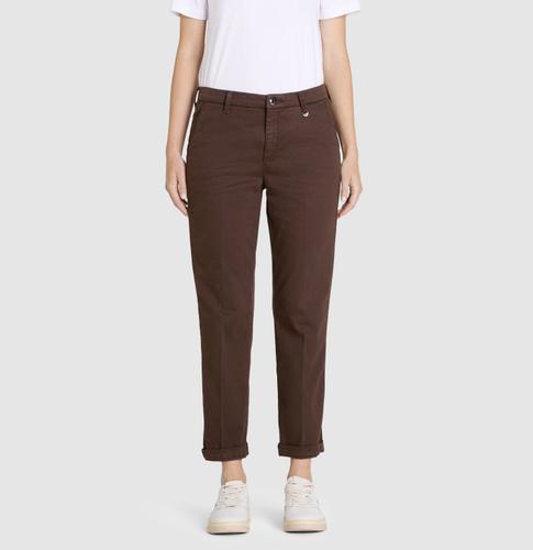 MAC JEANS - CHINO, Premium winter cotton 36/OL Slim Fit - Braun