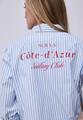 Bluse mit Hemdkragen und Backprint