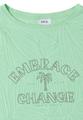 Shirt im Ausbrenner-Look mit Wording