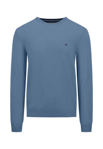 O-Neck, Merino Cashmere XXL Casual Fit - Cloud Blue