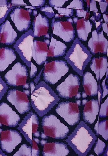 Paperbag Shorts mit Print 34 - Bellflower Lilac