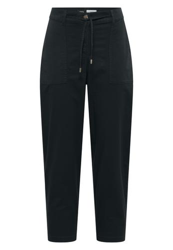 Mid Waist Barrel Leg Hose im Casual Fit