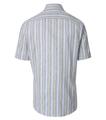Leinenhemd Kurzarm M Comfort Fit - Blau