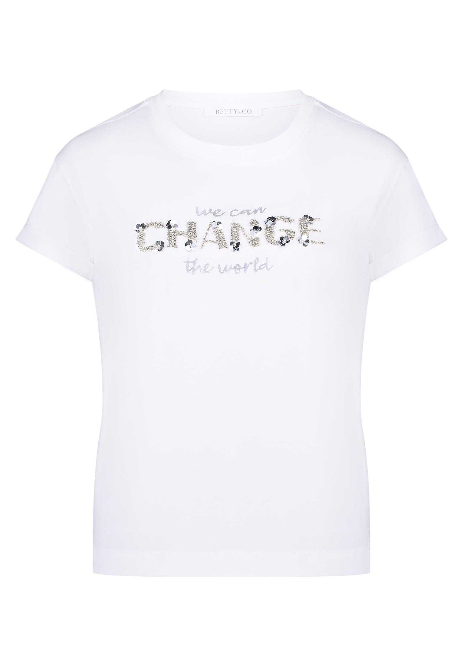 Casual-Shirt M Lässig - Patch White/Silver