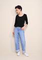 Basic T-Shirt mit 3/4 Arm