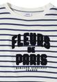 3/4-Arm Shirt mit Wording Artwork S - Universal Blue