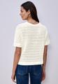 T-Shirt mit Rundhals und Struktur 40 - Off White
