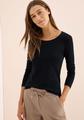 Cecil Rundhalsshirt »Pia«, Basic-Langarmshirt