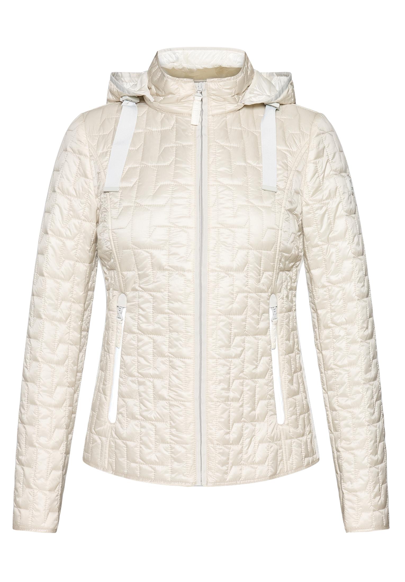 Steppjacke 44 Tailliert - Grau Beige