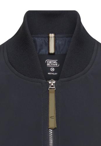 Bomberjacke mit seitlichem Reißverschluss 40 Regular Fit - Navy