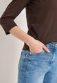 3/4-Arm Shirt mit Split Neck