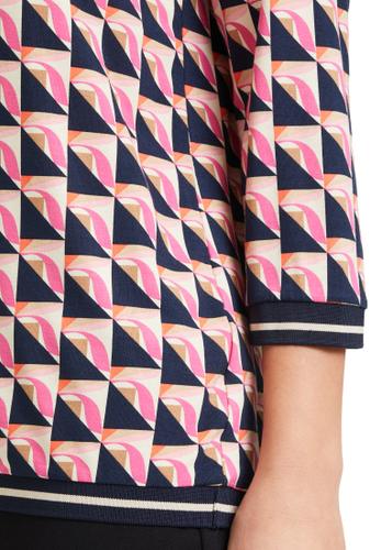 Printshirt 48 Figurumspielend - Dark Blue/pink