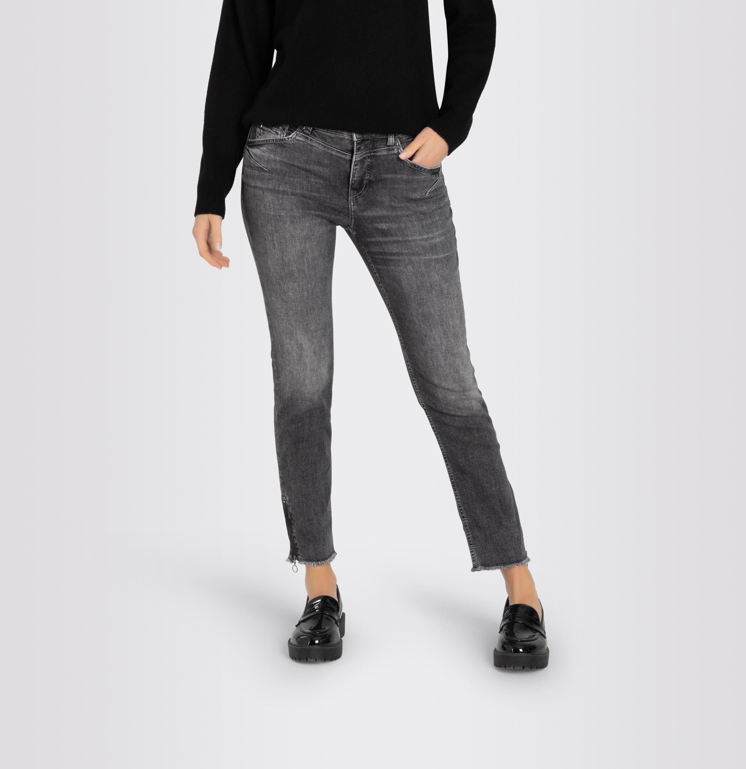 MAC JEANS - RICH SLIM chic, Light authentic denim 38/28 - Grau
