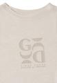T-Shirt in Leinen-Optik mit Print