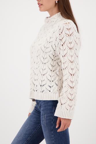 Strickpullover mit Ajour-Muster