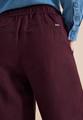 High Waist Wide Leg Hose aus Leinenmix XS/7/8 Hosen - Rich Burgundy