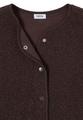 Weste aus Teddy-Material mit Rundhals S - Macchiato Brown