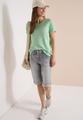 Straight Leg Jeansshorts im Slim Fit 27 - Mid Grey Used Wash