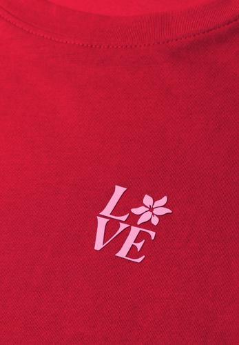 T-Shirt mit Rundhals und Printdetail
