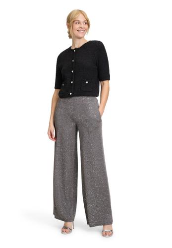 Modern fit Hose 36 Gerade - Schwarz/gold