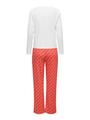 ONLCHRISTMAS L/S SET NIGHTWEAR ACC M - High Risk Red