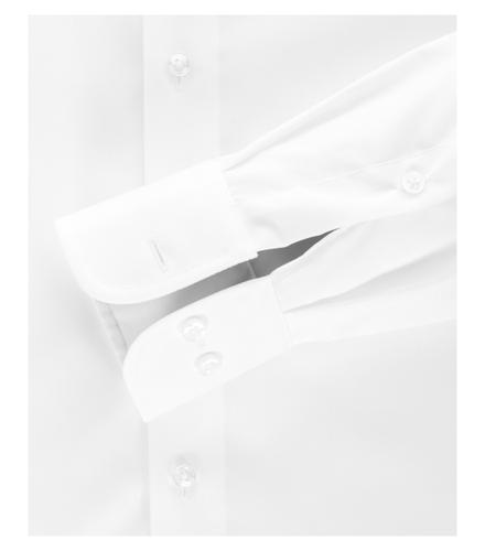 Popeline Hemd uni 006530 39 Modern Fit - Weiss