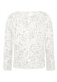 Lochstrick-Pullover