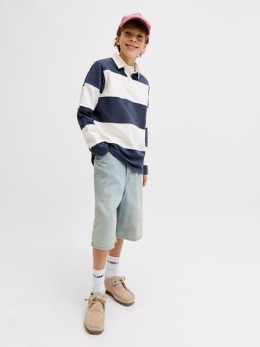 JJIRON JJORIGINAL SHORTS SQ 214 SN JNR 170 Baggy Fit - Blue Denim