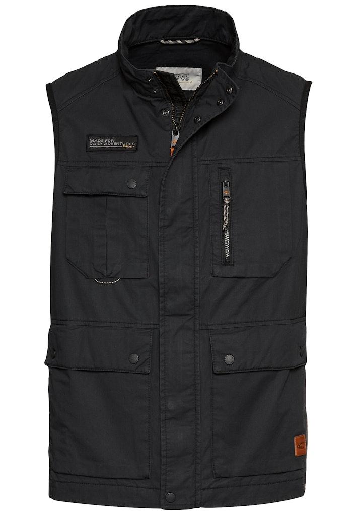 Outdoor-Weste mit Stehkragen Blau 50
