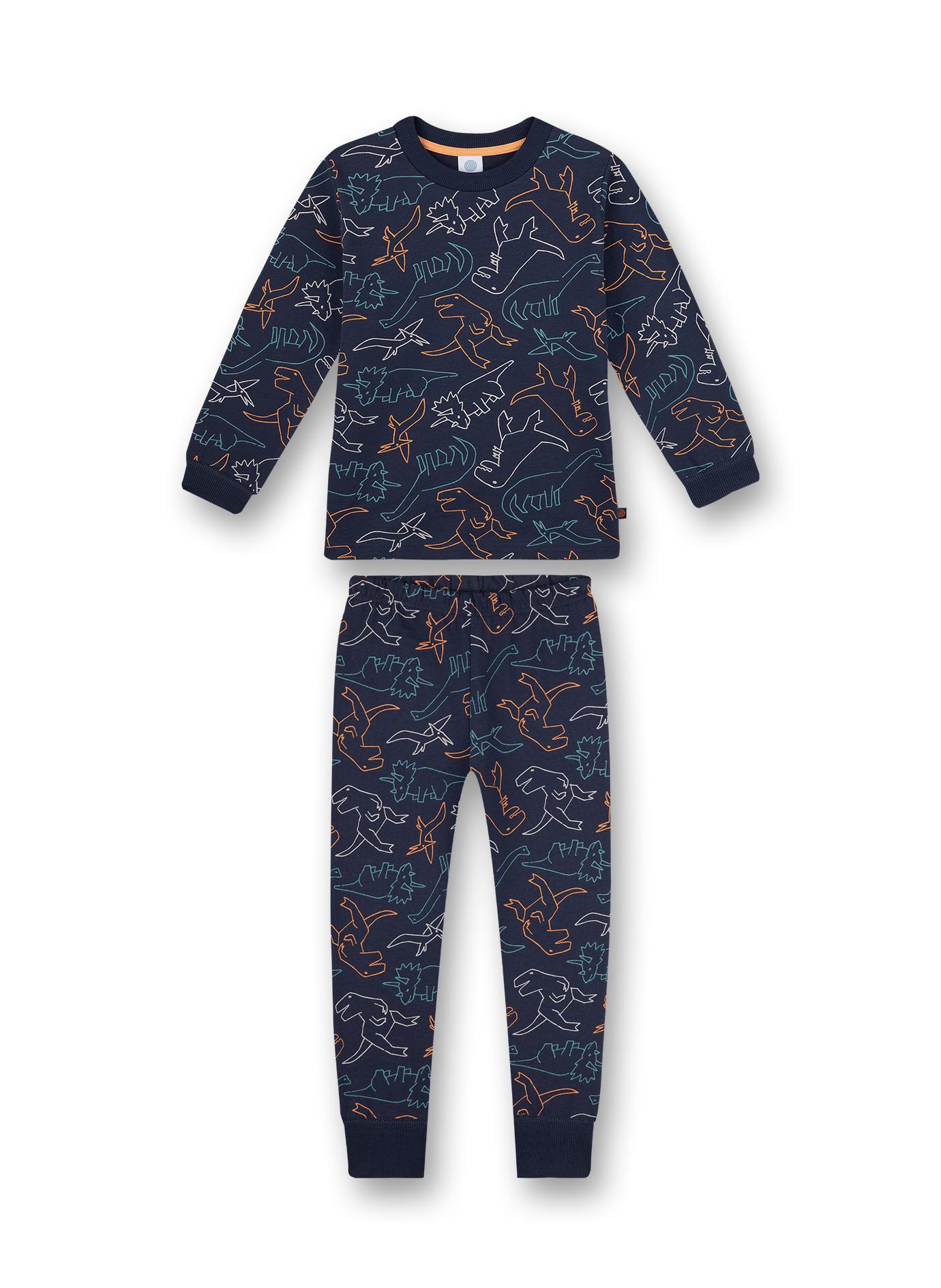 Schlafanzug lang 092 - Nordic Blue