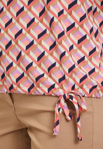 Casual-Shirt 46 Figurumspielend - Red/beige