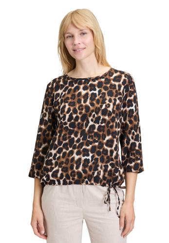 Blusenshirt 44 Lässig - Brown/nature