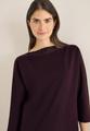 Batwing Shirt mit Tape S - Eggplant Red