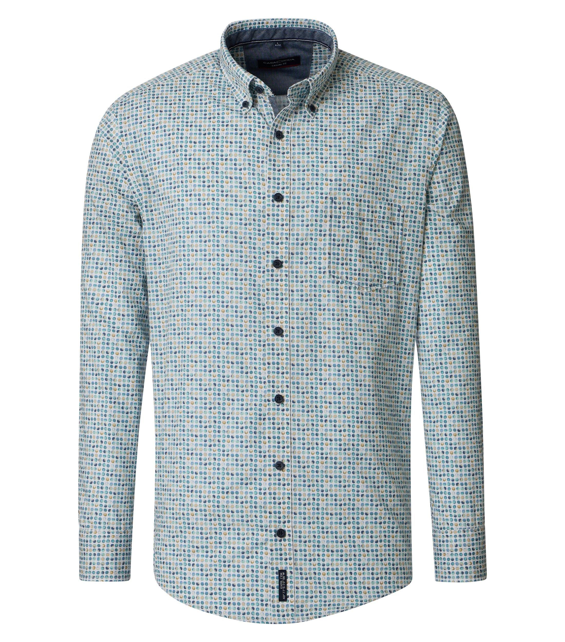 Freizeithemd XL Casual Fit - Aqua Bis Petrol