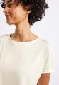 Jersey-Shirt mit Mesh-Detail 40 - Off White