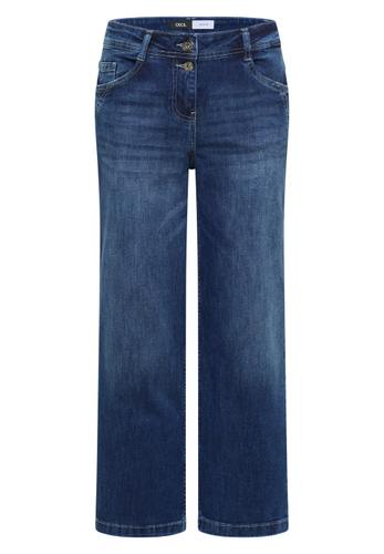 High Waist Wide Leg Jeans im Loose Fit 30/7/8 Hosen - Mid Blue Used Wash