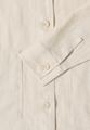 Langarm Bluse mit Hemdkragen aus Leinen XL - Macadamia Beige