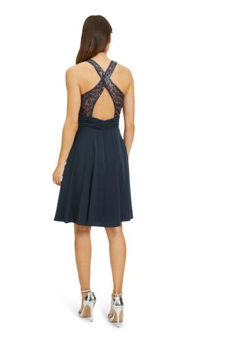 Cocktailkleid 38 Schwingend - Dunkelblau