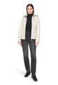 Steppjacke 44 Tailliert - Grau Beige