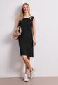 Knielanges Kleid mit Schnallendetail 34 - Black