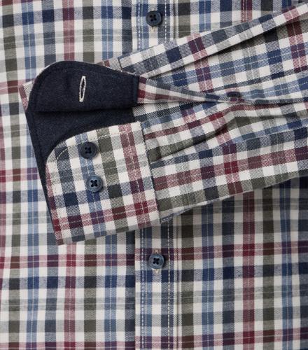 Flanellhemd 3XL Casual Fit - Blau
