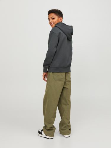 JORVESTERBRO SWEAT HOOD NOOS JNR 140 Locker geschnitten - Asphalt