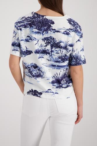 T-Shirt mit Landschaftsdruck