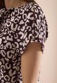 Knielanges Kleid aus Leinenmix mit Print