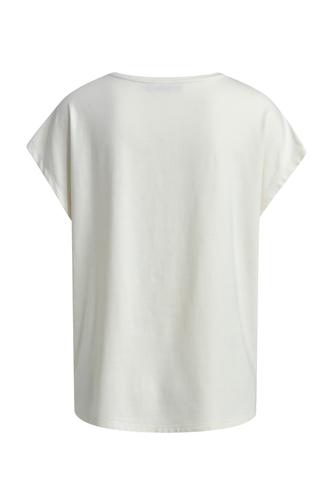 T-shirt Foil Print S - Cream White