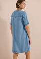 Knielanges Kleid im Denim-Look M - Light Blue Wash