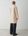 Teddy-Mantel "Heddy" - Beige / 40