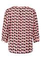 Casual-Bluse 40 Lässig - Pink/dark Blue